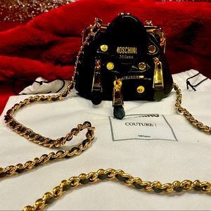 Moschino Couture Mini Motorcycle Jacket Crossbody